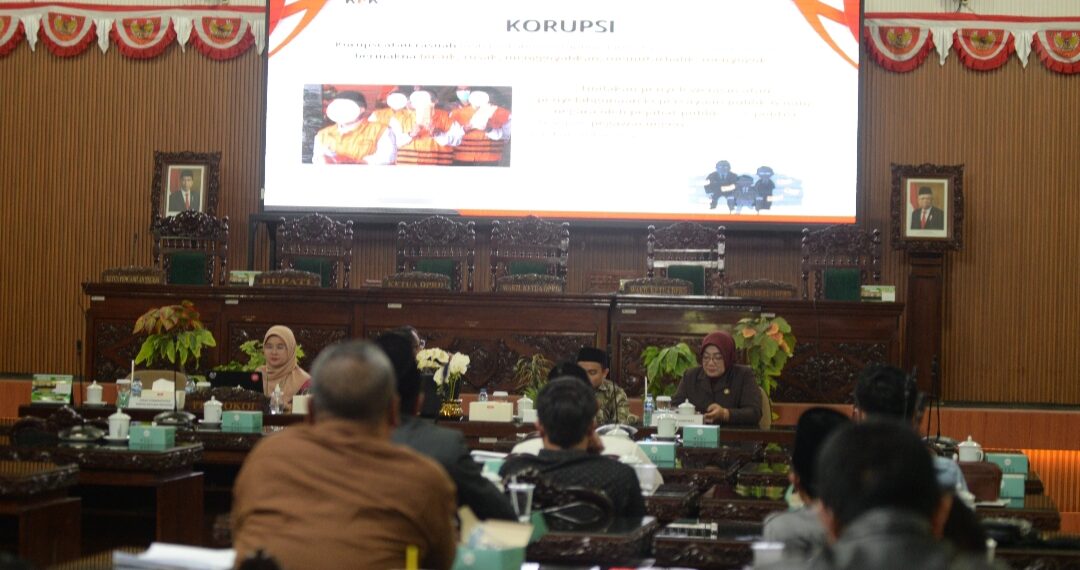 Komitmen Bersama,DPRD Kabupaten  Tegal Rapat Pencegahan Korupsi Bersama KPK