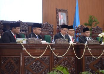 Rapat Paripurna DPRD Kabupaten Tegal Mendengarkan Pidato Kenegaraan Presiden RI Peringatan HUT Ke-80 Kemerdekaan Republik Indonesia Tahun 2025